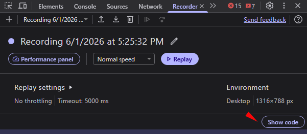 recorder_showcode