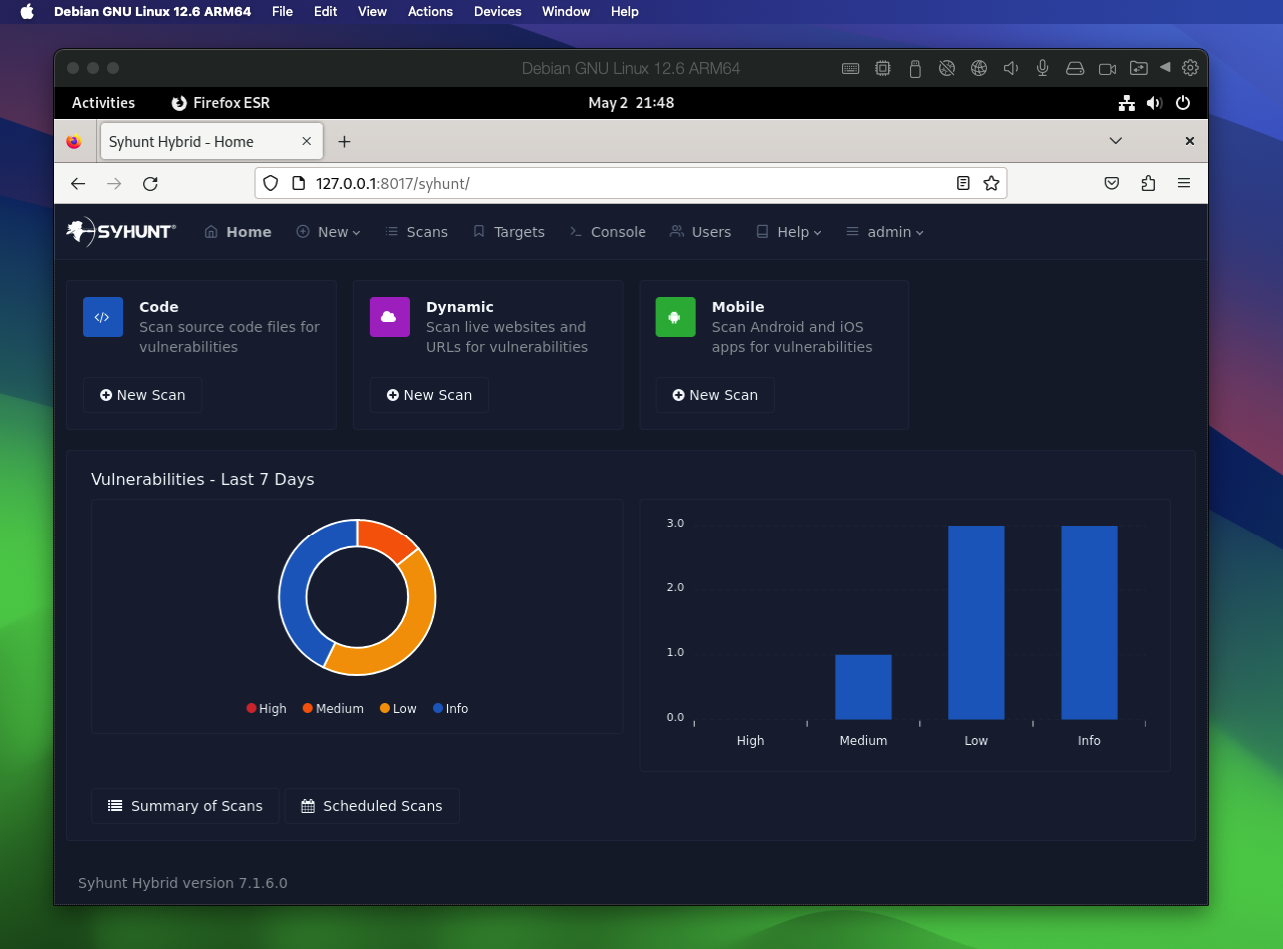 syhunt-webui-7.1-parallels.png 対応Linux